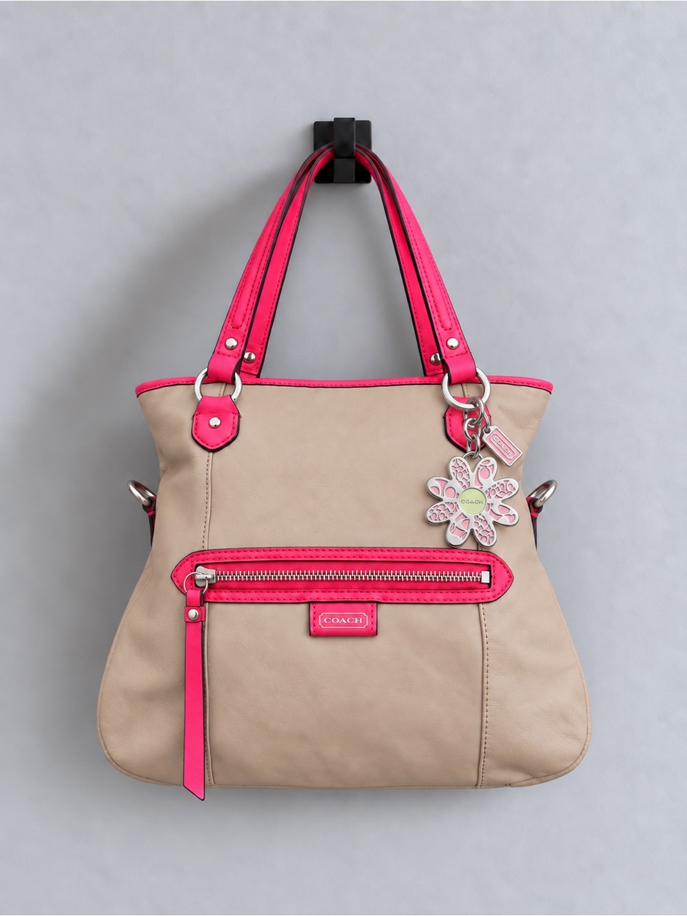 Coach Daisy Spectator Mia Satchel / Emma Tote (Style #23911 / F23911) & Charm